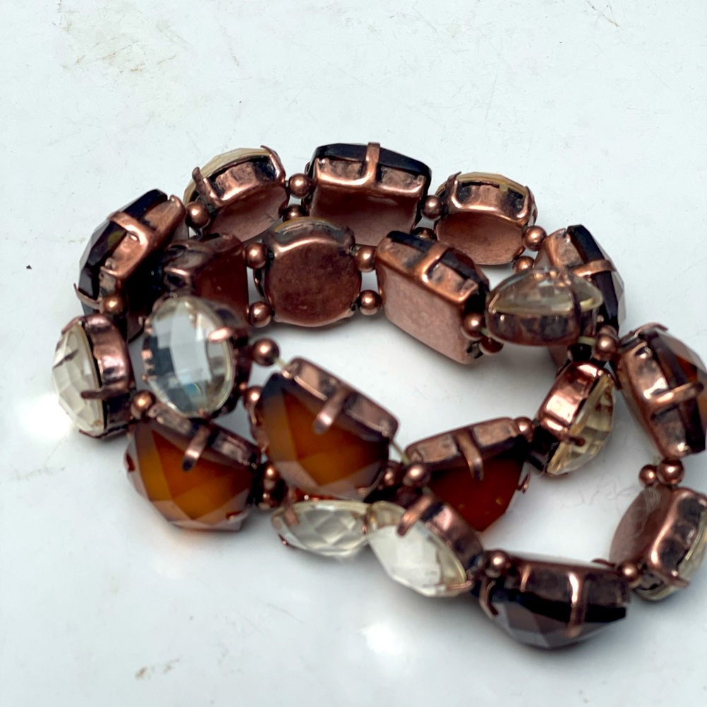 Gem Stretch Bracelet, Set of 2